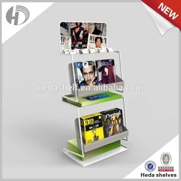 Hot-selling New fashion Style Metal Magazine Display rack / display shelf