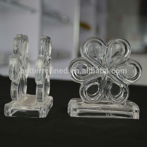 flower shape glass napkin holder