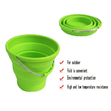 Oem / Odm Silicone Rubber Products , Picnic Household Silicone Bucket