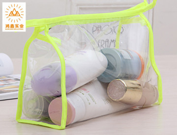 pvc transparent plastic zipper bag