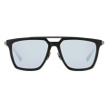 Large Square Frame Carbon Fiber Sunglasses