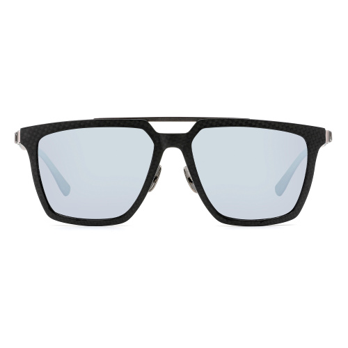 Large Square Frame Carbon Fiber Sunglasses