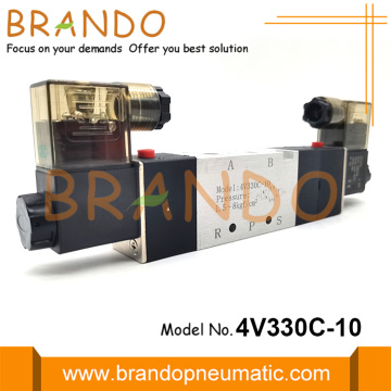 4V330C-10 5/3 Way AirTAC Type Solenoïde pneumatique