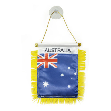 Custom 4x6 Inch Australian Pennant Hanging Flag for Agriculture - Digital Printing