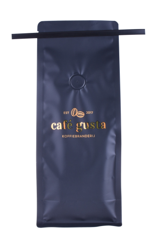 Plastic Coffee Bag With Tin Tie