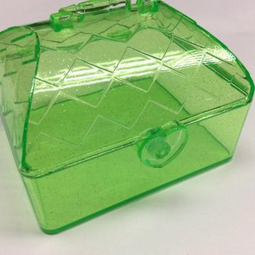 Plastic mini house shaped storage box