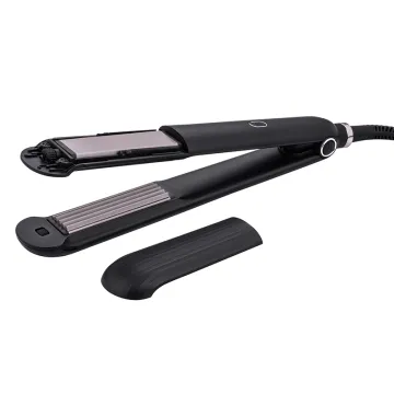 Rotating Dual Plate Flat Iron - 2 in 1 Hair Straightener and Curler