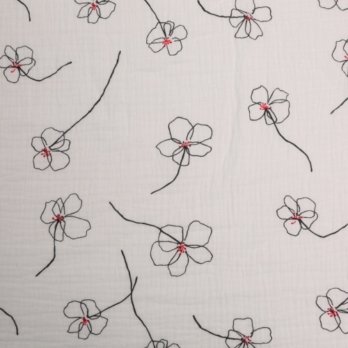 New Product Cotton Double Layer Gauze Printed Fabric