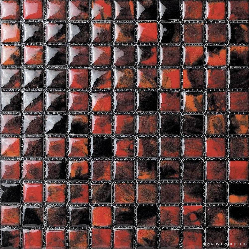 Dark Color Glazed Transforming Mosaic Tile
