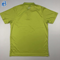 polo de color blanco amarillo personalizado para hombres