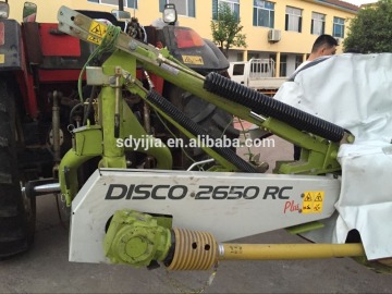 CE approved high quality Professional rotary disc mower with rubber rollers