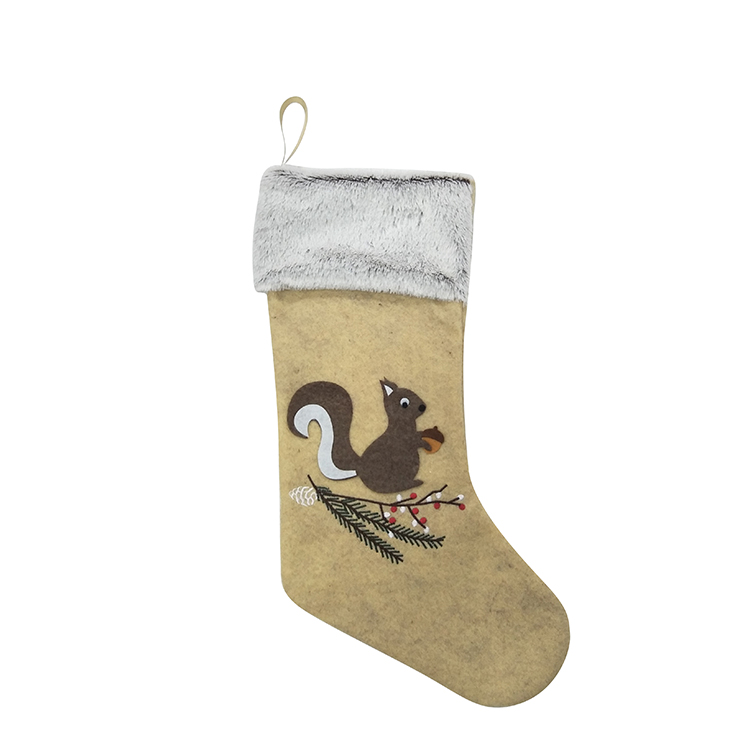 Squirrel christmas stocking