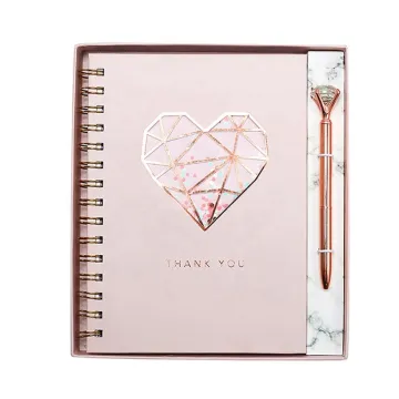 Rose Gold Foil Gift Stationery Set For Girl