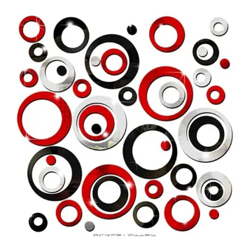 Decorative Circular Acrylic 3D Mirror Wall Stickers for Living Room, Bedroom, TV Background, and Home Decor