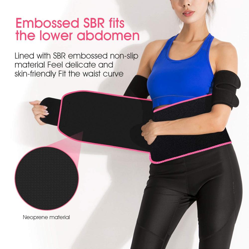 Isisindo Sokulahlekelwa Umzimba We-Sweat Waist Trimmer Band