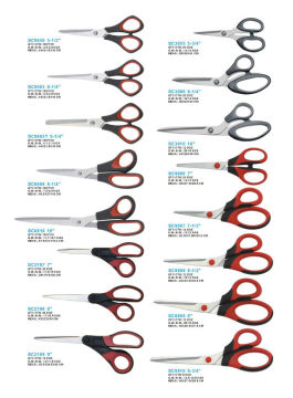 High quality 5-1/2" soft grip stainless office scissors