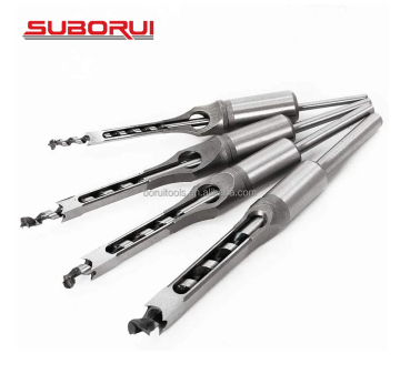 SUBORUI Material Wood Square Drill Bits Set for Mortise and Square Hole Drilling