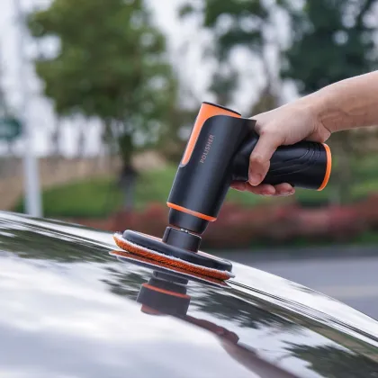Cordless Portable Car Polisher: Flex Dualaction Mini Handled Electric Auto Buffer
