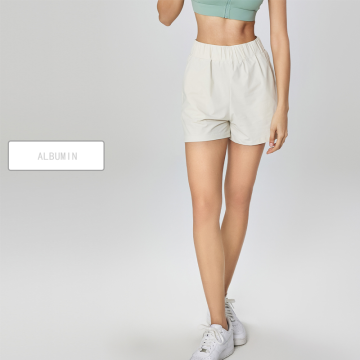 High-Waisted Elastic Yoga Three-Quarter Pants for Women - Lightweight Breathable Sports Shorts for Spring and Summer Fitness