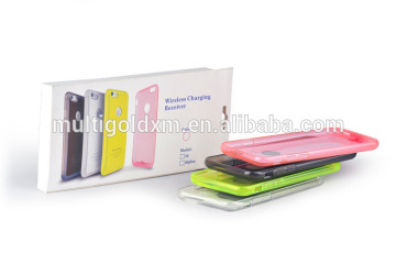 New Qi Wireless Charger Receiver TPU Soft Silicone Wireless Charging Case Cover For iPhone Power Charging Transmitter