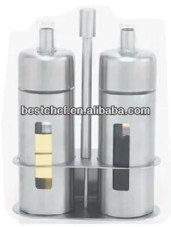 stainless steel 2-pcs Oil and winegar stand