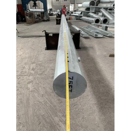 China 75FT hot dip galvanized steel pole Manufactory