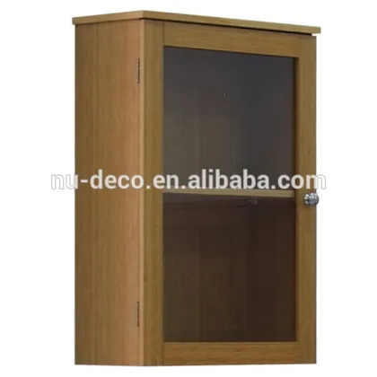 Bathroom wall mount cabinet one door wooden storage cabinet