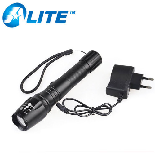 Rechargeable 18650 Battery XM-L T6 High Power 2000lumens Flashlight With USB Charger