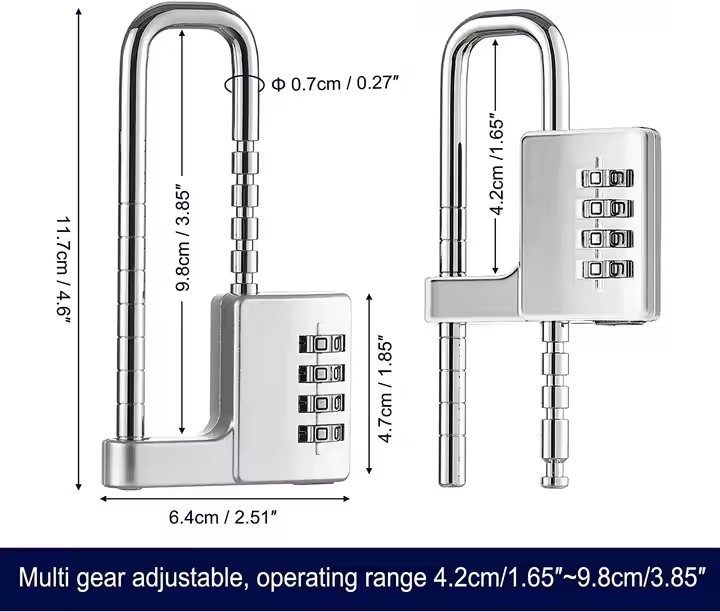 2 stainless lock