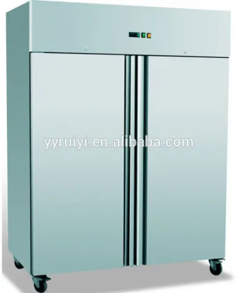 commercial catering euipment 2 door embraco compressor refrigerator