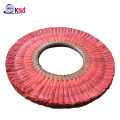 Red finger sisal buffing wheel