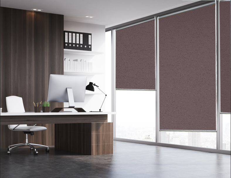 Cortinas enrollables ciegas teñidas Jacquard