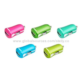5V/2.1A Mini USB In-car Charger for iPad/Other Tablet PC, Comes in Different Colors,Exquisite Design