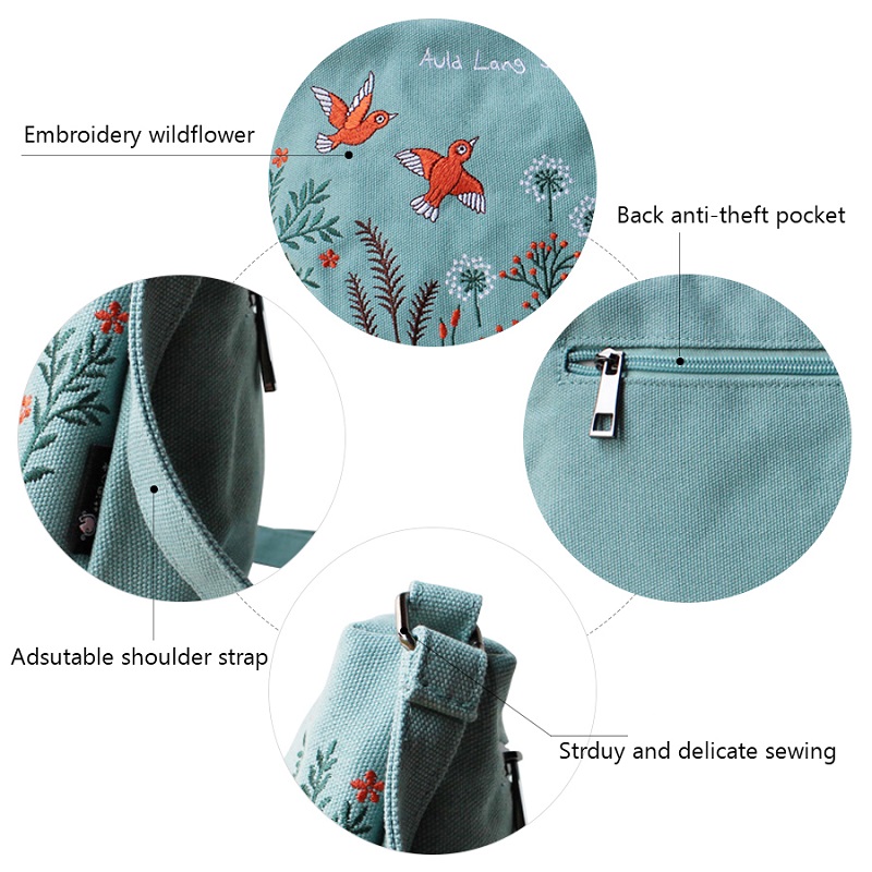 Purse Fashion Bag Embroidery