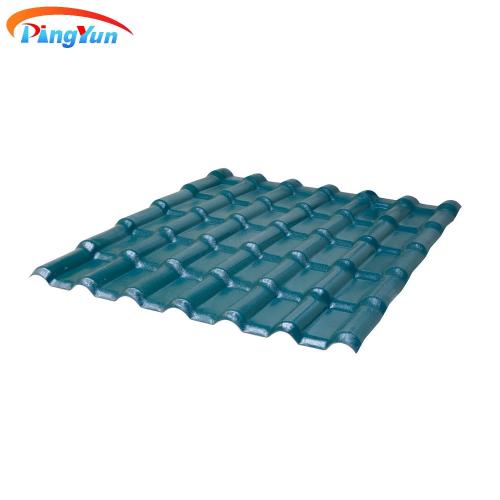 Heat insulation Ecuador popular pvc roof sheet Spanish PVC roof tile for apartment