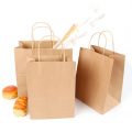 Kundenspezifisches Logo gedruckte Lebensmittelverpackungskraftpapiertüte