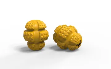 Non-Toxic Rubber Dog Ball Toy with Treat Dispenser