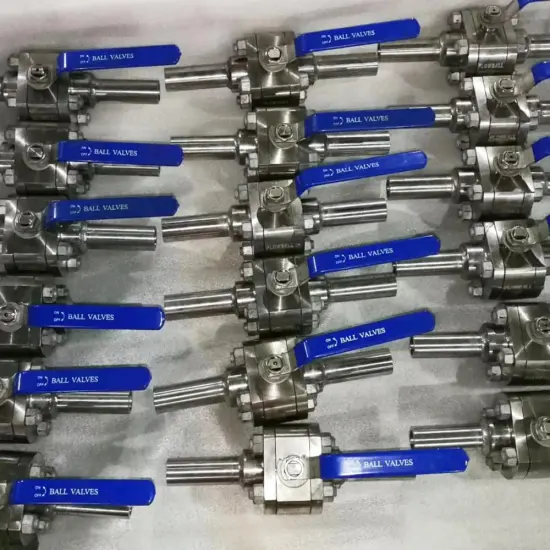 Class800 3pcs Body 100mm Nipple Floating Ball Valve