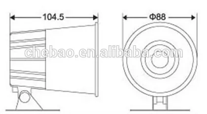 20W hunting speaker,external speaker,with 3.5 Audio Cable