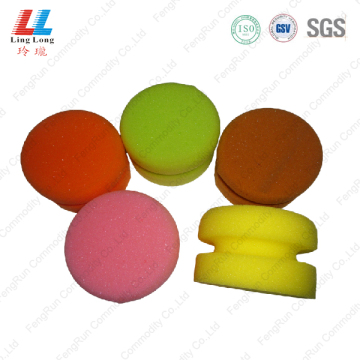 Circle colorful car cleaning sponge