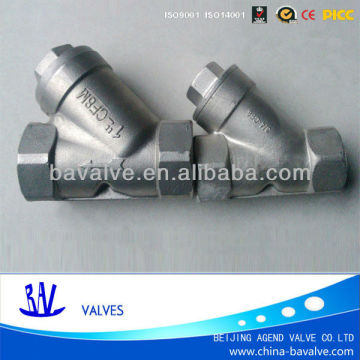 ss DN50/PN16 BPS screwed/thread end y strainer