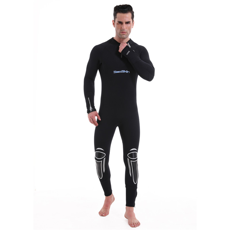 Seaskin 3 mm neopreen wetsuit met achterrits voor duiken