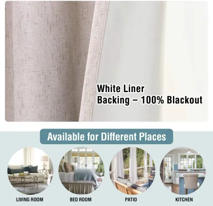 Blackout blinds Grommet Window curtains