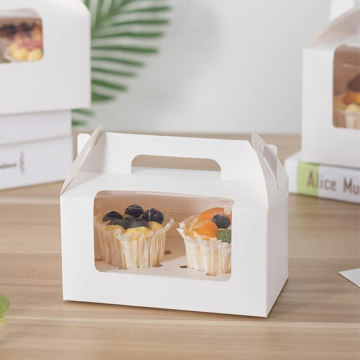 Bao bì bánh tùy chỉnh: Hộp cupcake cửa sổ rõ ràng cho đám cưới và tiệc tùng