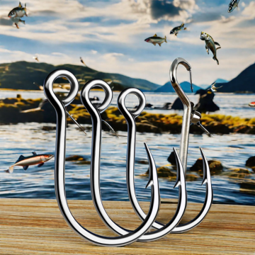 Newmajor 1# bis 6# Stachelhinsen mit hoher Kohlenstoffstahl - 20pcs/Bag KSJ52 Big Eye Hooks