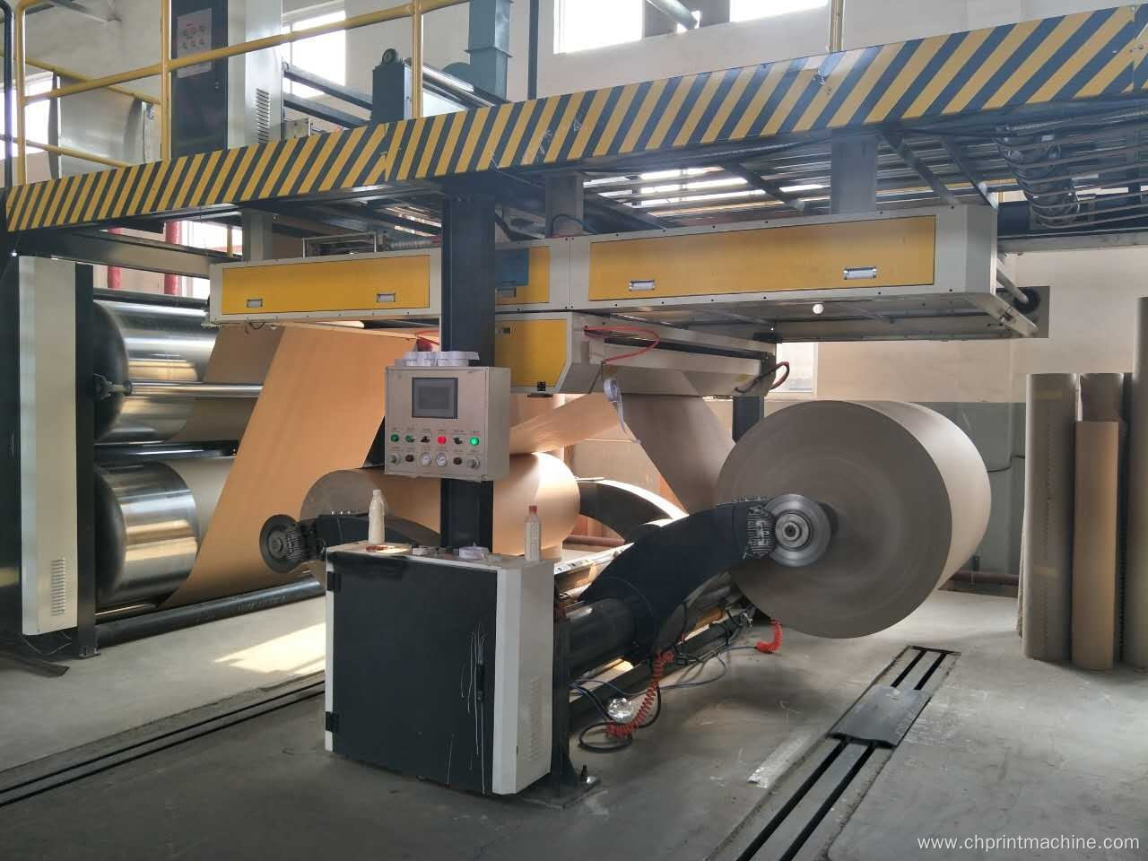 Automatic 3 layers corrugated cardboard prodution line