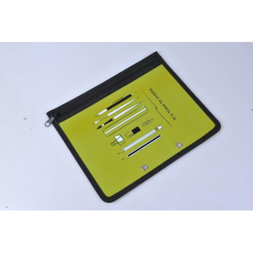 China Stationery grips with button A4 file folder bag Manufactory