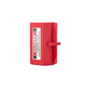 BOZZYS Safety Electrical Plug Lockout Box - 4 Pack Red Plastic Insulated Lockout