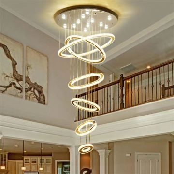 Best Selling Luxury Northern Europe Postmodern Villa Tea Table Living Room Optical Fiber Chandelier