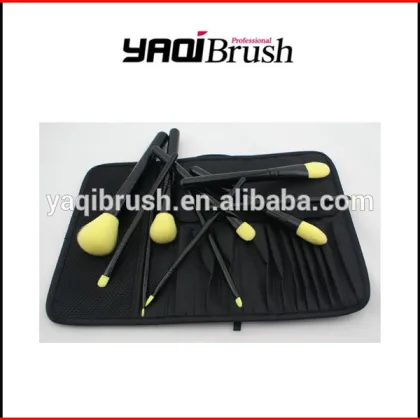 High quality makeup brush set makeup black bag